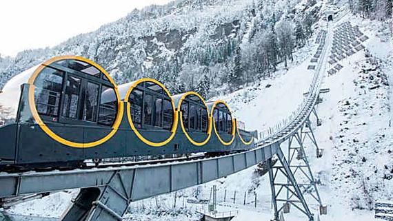World's steepest funicular railway