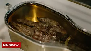 Saint’s severed arm gets cross-country tour