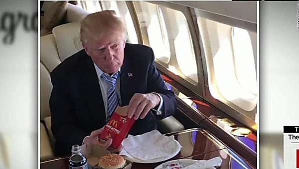 Trump's bun-free but unhealthy McDonald's fix