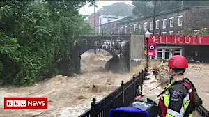Water rages on flooded Maryland streets