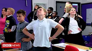 Pupils 'superhero pose' before tests Pupils 'superhero pose' before tests