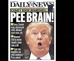 NY Daily News cover hits Trump over Comey book revelations