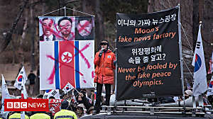 S Koreans protest against 'propaganda'