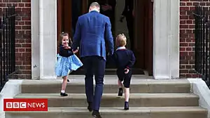 George and Charlotte visit royal baby