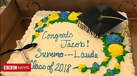 'Summa cum laude' graduation cake censored