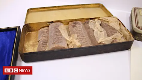 Soldier's 103-year-old chocolate found Soldier's 103-year-old chocolate found