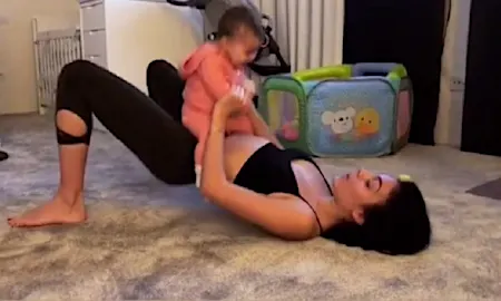 أخبار رونالدو: جورجينا تحافظ على رشاقتها مع طفلتها - فيديو - سبورت 360 عربية