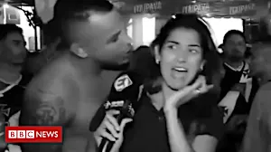 'They try to kiss us and touch us' 'They try to kiss us and touch us'