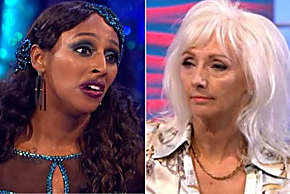 Strictly feud? Alexandra Burke and Debbie McGee face off in dramatic showdown
