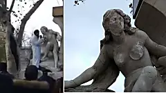 Algérie : un homme qualifié d’"islamiste" détruit une statue de femme nue