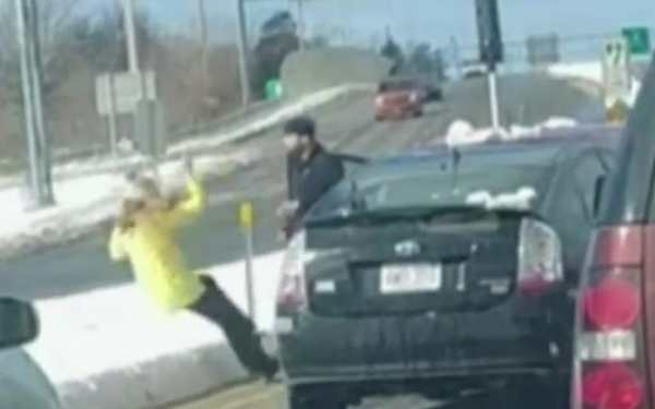 ‘I was just protecting myself’: Man caught on video shoving woman to ground speaks out